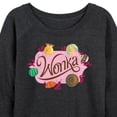 thumbnail image 3 of Wonka - Original Candy Logo - Women's Lightweight French Terry Long Sleeve Shirt, 3 of 5