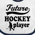 thumbnail image 4 of Inktastic Future Hockey Player Baby Boy Boys Baby Bib, 4 of 4