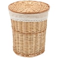 thumbnail image 1 of MOVTOTOP Standing Laundry Hamper Rattan Construction with Odor Prevention Feature for Home 1Pack 33.0X30.0X30.0In, 1 of 7