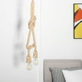 thumbnail image 5 of Vintage Hemp Rope,Retro Hemp Rope Hanging Light Pendant Light Fixture E27 Base,Ceiling Light Lamp for Dining Hall Restaurant Bar Lighting Farmhouse ,110V [2 Holder], 5 of 7