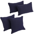 thumbnail image 3 of Blazing Needles Double-corded Solid Twill Throw Pillows with Inserts (Set of 4), 3 of 4