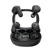 dollar items Wireless Earbuds, Bluetooth 5.4 Sport Headphones with Smart Charging Case, ENC Noise Cancelling, Ear Buds with IPX7 Waterproof & Bass Stereo Sound for iOS, Android