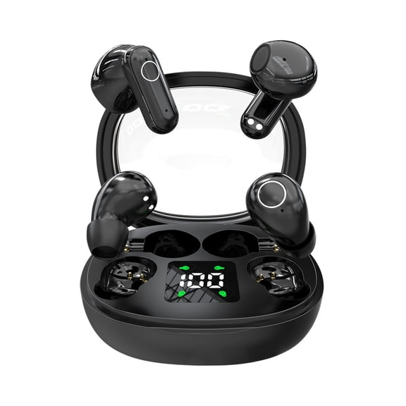 Head Phones Wireless Bluetooth Headphones, Tiny Size Invisible Earbuds, Sleep and Sports Earphones Set, Mini and Short Handle Design for Work Sport Sleeping