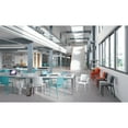 thumbnail image 4 of Omax Decor Cleo Arm Resin Patio Dining Chair in White - (Set of 2), 4 of 7