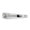 thumbnail image 3 of 10k White Gold 3 Stone Solitaire Lab Grown Diamond Teardrop Engagement Ring 3/4 Ct., 3 of 8