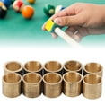 thumbnail image 1 of Snooker Embouts de Queue de Billard, 10 Pcs Embouts de Queue de Billard en Laiton, 1 of 7
