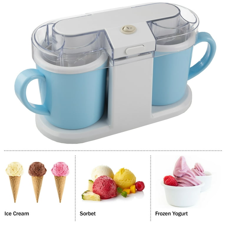 Free Shipping Classic Cuisine 2QT Ice Cream Maker for Sorbet Gelato and Frozen Yogurt Walmart