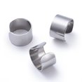 thumbnail image 3 of 10 pc Tarnish Resistant Unisex 304 Stainless Steel Cuff Earrings Stainless Steel Color 9x6mm, 3 of 3