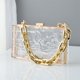 thumbnail image 3 of Bolsa transparente elegante para mujer, Bolsas de mano, Bolsa de muñeca con cadena de moda Likrtyny Para Estrenar, 3 of 9