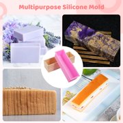 3Pcs 42oz Rectangular Silicone Soap Molds Wooden Box, Flexible Soap Making Mold, Heat Resistant Loaf Mold, Soap Bar Box, Handmade Soap Making Mold DIY Tools