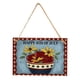 thumbnail image 1 of Colgante de madera del Día de la Independencia. Colgante de madera para ventana de casa u hotel. Decoración., 1 of 1