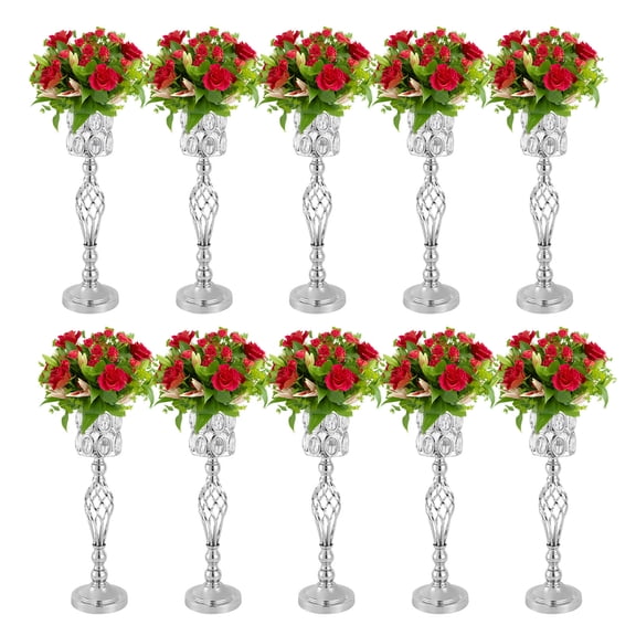 10Pcs Wedding Centerpieces Props Flower Vases Table Event Party Stage Tall Vase