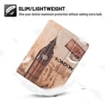 thumbnail image 5 of Slim Tri-Fold Case for 9.7 inch iPad 6th Gen/iPad 5th Gen/iPad Air 2/iPad Air 1st Gen, Dteck Microfiber Inner Smart Cover Auto Wake/Sleep & Pencil Holder,12# London, 5 of 5