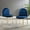 Gold and Navy, variant on Modway Isla 18" Velvet Dining Side Chair in Gold and Navy (Set of 2)