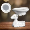 thumbnail image 1 of Colador de té de cerámica con base de reno Adornos de escritorio Utensilio de cocina Teaware Art para Taza de té Bebedor de contorno en oro Macarena Colador de tetera, 1 of 8
