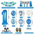 thumbnail image 2 of Baby First Birthday Party Decorations Printed Balloon Set Happy Birthday Supply Kit with Flag Banner for Celebration, 2 of 3