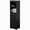 Black, variant on Tall Freestanding Storage Organizer Linen Tower, Vanity Closet, Bathroom Cabinet with 2 Open shelves, 3 Drawers, and a Closet, Black