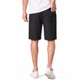 thumbnail image 3 of RICHCOIN Mens Casual Linen Shorts Elastic Waist Drawstring Loose Fit Summer Beach Vacation Shorts with Pockets, 3 of 7