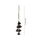 thumbnail image 3 of Campana navideña de bronce para colgar en la pared | Campanas de viento conmemorativas para manijas de puertas y decoración navideña | Decoración festiva de 35 cm con acabado metálico, 3 of 6