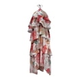 thumbnail image 5 of Women Summer Dresses Women's Elegant Off Shoulder Chiffon Floral Dress Floral Print Halter Neck Sleeveless Long Sleek Evening Gown with Flowing for Occasions Beach Vacation Red L, 5 of 5