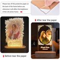 thumbnail image 3 of Personalized Picture Frame, Acrylic Plaque LED Night Light, Custom Photo Gifts for Women Men Best Friend Picture Frame, 3 of 5