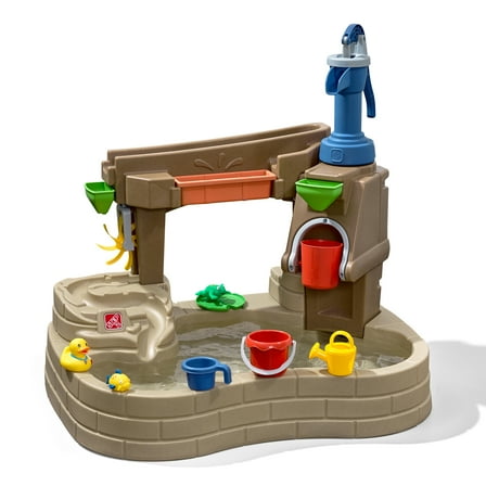 Step2 Pump & Splash Discovery Pond Sand & Water Table for Toddlers