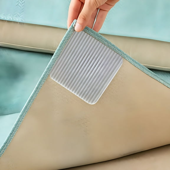 DERONA Rug Gripper Carpet Tape,Non-Slip Pads for Hardwood Floors,Tile,Wood - Reusable Washable Double-Sided No Skid Adhesive Stickers to Hold Down Area Rugs