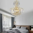 thumbnail image 3 of Miumaeov Modern Luxury K9 Crystal Chandelier Pendant Light Ceiling Lamp Lighting Fixture for Bedroom Living Room Dining Room, 3 of 13