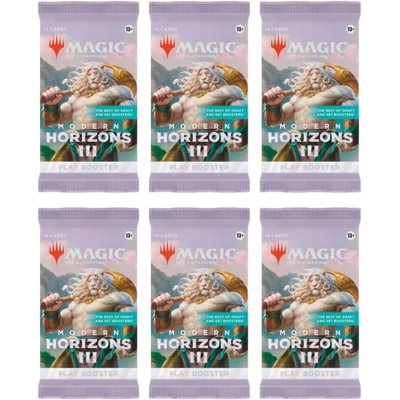 6 Packs MTG Play Booster Pack Lot MTG Modern Horizons 3
