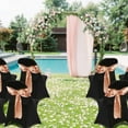 thumbnail image 4 of 100PCS Universal Stretch Spandex Chair Covers Folding Chair Protective Slipcovers for Wedding Holiday Banquet Party Celebration Dining(Black), 4 of 12