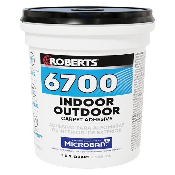 Adhesivo ROBERTS 6700-0, 1 L, alfombra interior/exterior y césped artificial