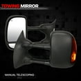 thumbnail image 2 of DNA Motoring For 99-07 Ford F250 F350 F450 Super Duty Telescoping Towing Mirror Pair w/Powered+Heated+LED Turn Signal, 2 of 11