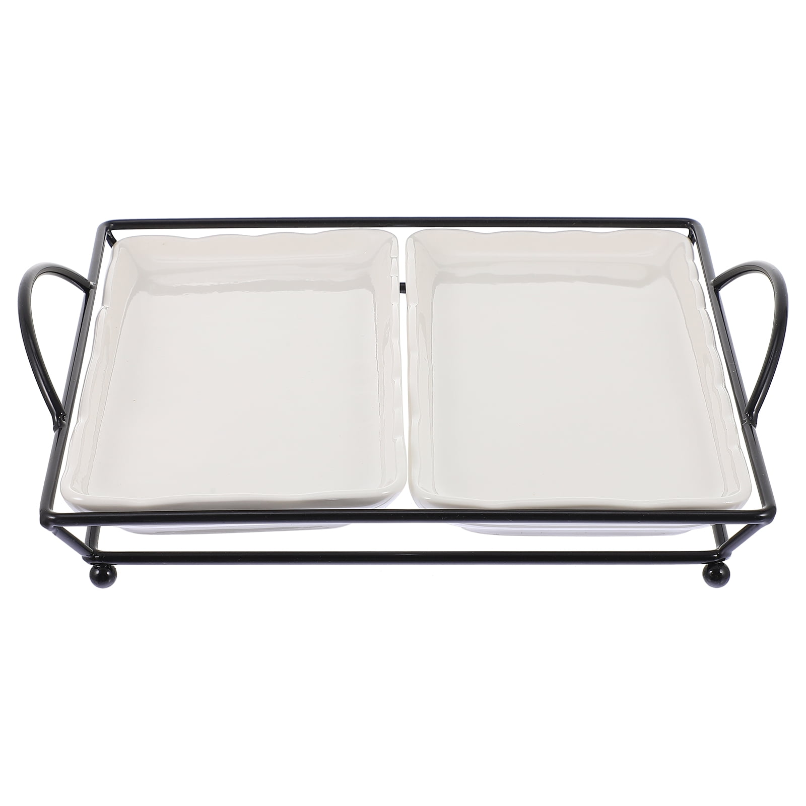 NUOLUX 1 Set of Ceramic Dried Fruit Tray Snack Storage Dish Candy