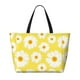 thumbnail image 2 of Disketp Daisies Flowers Bolsa de Playa de Gran Capacidad, Bolso Impermeable y a Prueba de Arena para Mujer, Ideal para Playa, Piscina y Natación, 2 of 7