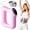 Pink, variant on Fascia Ring for Belly Fat, 360° Full Body Vibration Massager, 3 Modes 5 Levels, Wearable Muscle Relief Ring for Waist Abdomen Legs