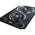 thumbnail image 3 of 220V 2-burner coil cooktop in black, made in the USA, 3 of 4