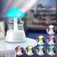 thumbnail image 4 of Rain Cloud Humidifier Diffuser with Remote,Water Drip Waterfall Lamp Mushroom Rain Sounds White Noise Air Humidifiers,1 x Air Humidifiers 1 x usb charging line 1 x remote control, 4 of 9
