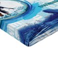 thumbnail image 2 of Ambesonne Triathlon Fitted Sheet, Running Cycling Swimming, Twin Size, Sky Blue and Multicolor, 2 of 3