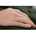 thumbnail image 5 of Diamond Moissnaite Half Moon Engagement Ring Wedding Band Wedding Ring, 5 of 8