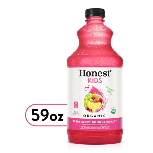 Honest Kids Berry Berry Good Lemonade Organic Fruit Juice Drink, 59 fl