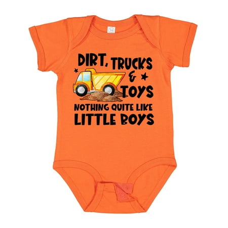 

Inktastic Dirt Trucks and Toys Nothing Quite Like Little Boys Boys Baby Bodysuit