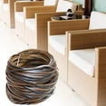 thumbnail image 3 of Coffee Gradient Flat Synthetic Rattan Weaving Material Plastic Rattan for Knit and Repair Chair Table Storage Basket, 3 of 6