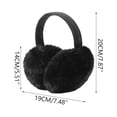 thumbnail image 2 of HaoXun Winter Fleece-Lined Foldable Faux Rabbit Fur Ear Muffs - Windproof Cold Weather Protection with Adjustable Headband for Outdoor Activities, 2 of 6
