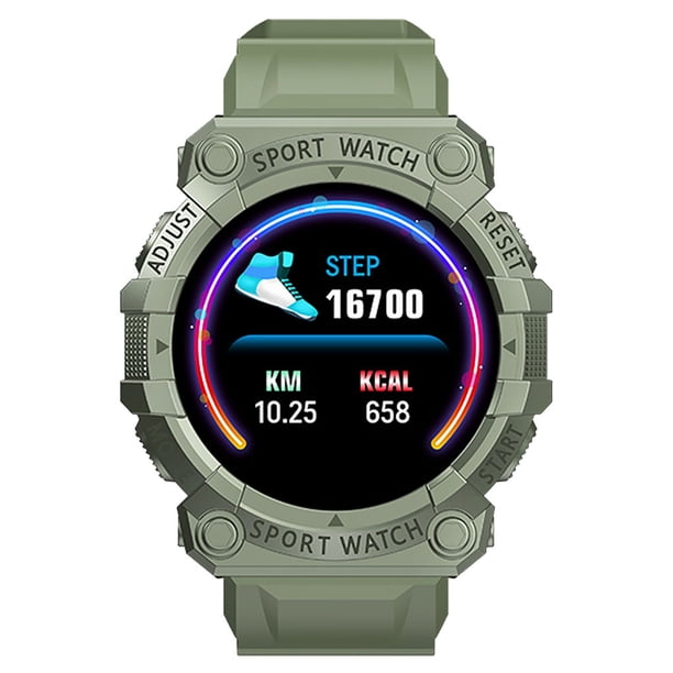 Pulsera inteligente Reloj deportivo para dormir Podómetro TPU Detector de presión arterial de frecuencia cardíaca, Verde Jumpingount EL003389-04B