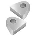 thumbnail image 3 of Support de Manivelle Soudé Robuste pour Voiture Design Compact en Acier Argenté 2 Pcs, 3 of 8