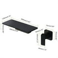 thumbnail image 4 of Cfowner Wall Mount Bathtub Faucet, Single Handle Bathroom Faucet, 2 Hole Waterfall Spout Faucet, Matte Black, 4 of 4