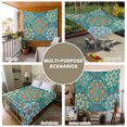 thumbnail image 6 of Green Boho Tapestry for Bedroom Wall Hanging Tapestry, Shabby Vintage Ethnic Abstract Floral Art Ceiling Backdrop Tapestries Poster Blanket Wall Decor for Teens Room Living Room Dorm 59" x 90", 6 of 8