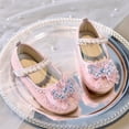 thumbnail image 6 of Ccpelsie Little/Big Girls Cute and Sweet Dress Shoes Mary Jane Princess Glitter Party Flats for Toddler Kids(Pink,10), 6 of 9