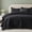 Black, variant on Moonlight20015 3 Piece Quilt Set Chevron Pattern Modern Embossed Coverlet Soft Microfiber King White