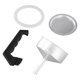 thumbnail image 4 of Espresso Coffee Moka Pot Replacement Parts For Cups Moka Pot Handle Gasket Seal Funnel Filter Accessories, 4 of 11